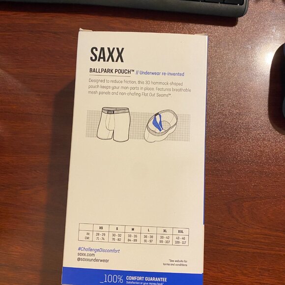 Saxx VIBE 2 pack Boxer Briefs Ultimate Comfort Vitamin Sea and Black Remix - Picture 3 of 3